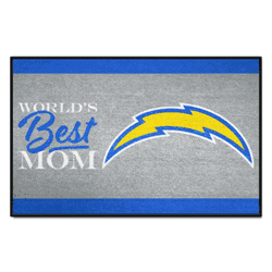 Los Angeles Chargers World's Best Mom Starter Mat Accent Rug - 19in. x 30in.