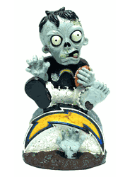 Los Angeles Chargers Zombie Figurine On Logo CO