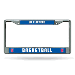 Los Angeles Clippers  12" x 6" Chrome Frame With Decal Inserts
