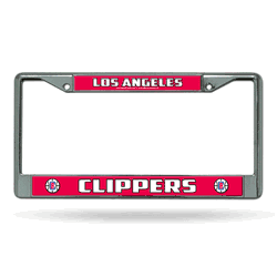 Los Angeles Clippers  12" x 6" Chrome Frame With Decal Inserts