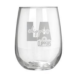 Los Angeles Clippers 17oz Stemmless Wine Glass