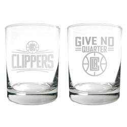 Los Angeles Clippers 2pc Rocks Glass Set