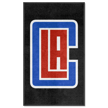 Los Angeles Clippers 3X5 High-Traffic Mat with Durable Rubber Backing - Portrait Orientation