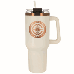 Los Angeles Clippers 40oz Crme and Copper Colossus Travel Mug with Straw