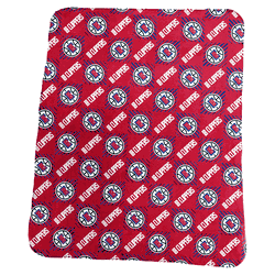 Los Angeles Clippers 50x60 Repeating Pattern Fleece Throw