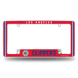 Los Angeles Clippers Alternate Design All Over Chrome Frame