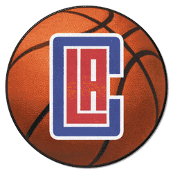 Los Angeles Clippers Basketball Rug - 27in. Diameter