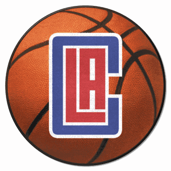 Los Angeles Clippers Basketball Rug - 27in. Diameter