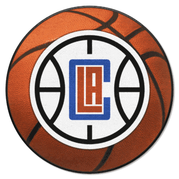 Los Angeles Clippers Basketball Rug - 27in. Diameter