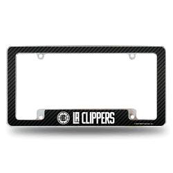 Los Angeles Clippers Black 12" x 6" Chrome All Over Automotive License Plate Frame for Car/Truck/SUV