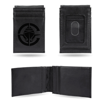 Los Angeles Clippers Black Laser Engraved Front Pocket Wallet