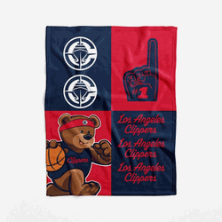 Los Angeles Clippers NBA Domino Swaddle Blanket 40x50 inches