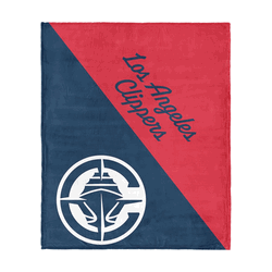 Los Angeles Clippers NBA Halftone Silk Touch Throw Blanket 46x60 inches