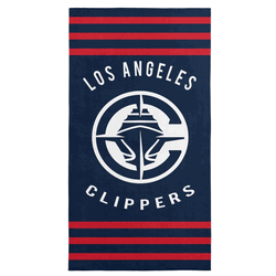 Los Angeles Clippers NBA Stripes Beach Towel 30 x 60 inches
