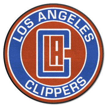 Los Angeles Clippers Roundel Rug - 27in. Diameter