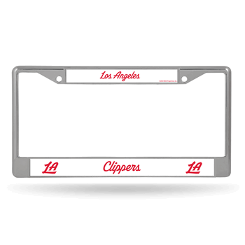 Los Angeles Clippers Standard Chrome Frame with Plastic Inserts 12