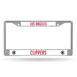 Los Angeles Clippers Standard Chrome Frame with Plastic Inserts 12" x 6" Car/Truck Auto Accessory
