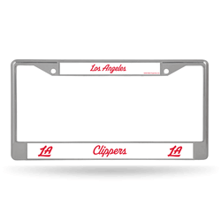 Los Angeles Clippers Standard Chrome Frame with Plastic Inserts 12" x 6" Car/Truck Auto Accessory