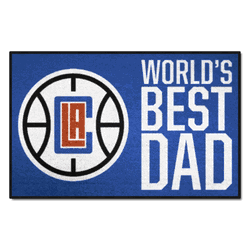 Los Angeles Clippers Starter Mat Accent Rug - 19in. x 30in. World's Best Dad Starter Mat