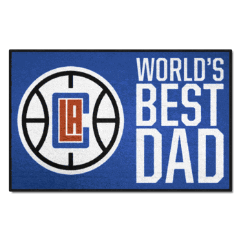 Los Angeles Clippers Starter Mat Accent Rug - 19in. x 30in. World's Best Dad Starter Mat