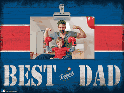 Los Angeles Dodgers 10" x 8" Best Dad with Stripe Clip Frame