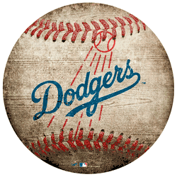 Los Angeles Dodgers 12" Baseball Shaped Sign
