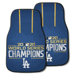 Los Angeles Dodgers 2020 MLB World Series Champions Front Carpet Car Mat Set - 2 Pieces