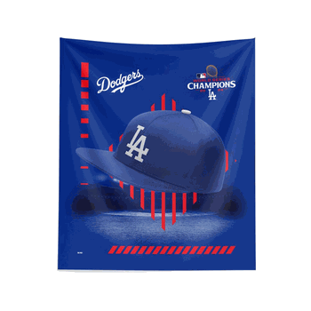 Los Angeles Dodgers 2024 MLB World Series Champs Wall Hanging 34X40 Inches