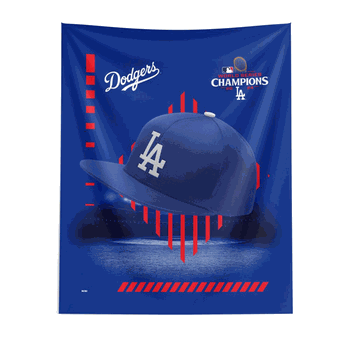 Los Angeles Dodgers 2024 MLB World Series Champs Wall Hanging 50X60 Inches
