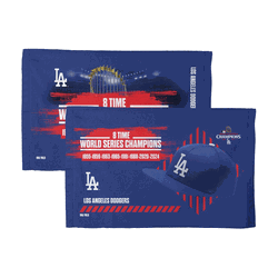 Los Angeles Dodgers 2024 MLB World Series Multi Champs Keepsake Fan Towel 2 Pack 16x25 Inches