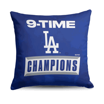 Los Angeles Dodgers  2025 MLB World Series Multi Champ Afterburn Throw Pillow 18 x 18 inches