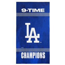 Los Angeles Dodgers  2025 MLB World Series Multi Champ Amplify Beach Towel 30 x 60 inches