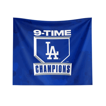 Los Angeles Dodgers  2025 MLB World Series Multi Champ Momentum Printed Wall Hanging 34 x 40 inches