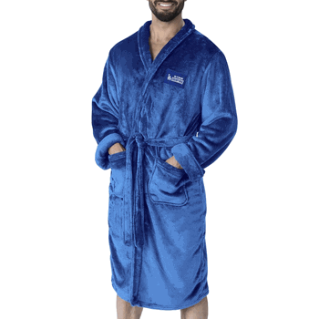 Los Angeles Dodgers  2025 MLB World Series Multi Champ Royal Blue Fuse Silk Touch Robe Large/XLarge