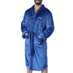 Los Angeles Dodgers  2025 MLB World Series Multi Champ Royal Blue Fuse Silk Touch Robe Large/XLarge