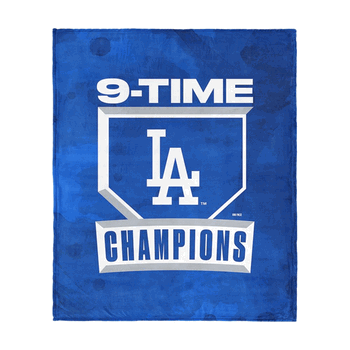 Los Angeles Dodgers  2025 MLB World Series Multi Champ Unleashed Silk Touch Throw Blanket 50 x 60 inches