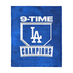 Los Angeles Dodgers  2025 MLB World Series Multi Champ Unleashed Silk Touch Throw Blanket 50 x 60 inches