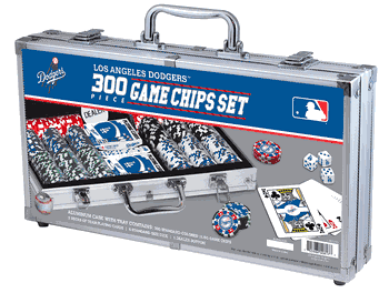 Los Angeles Dodgers 300pc Poker Set