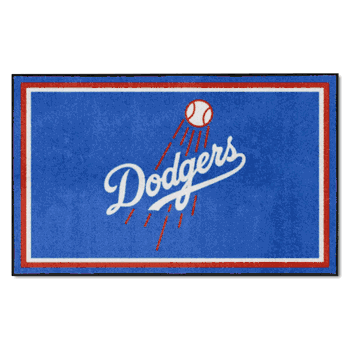Los Angeles Dodgers 4ft. x 6ft. Plush Area Rug