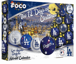 Los Angeles Dodgers Advent Calendar Ball Ornament