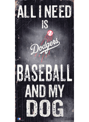 Los Angeles Dodgers Baseball and My Dog Sign