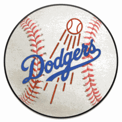 Los Angeles Dodgers Baseball Rug - 27in. Diameter