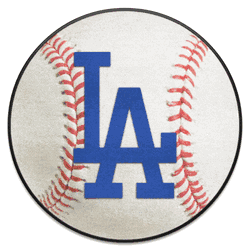 Los Angeles Dodgers Baseball Rug - 27in. Diameter