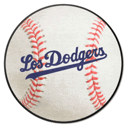 Los Angeles Dodgers Baseball Rug - 27in. Diameter