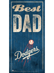 Los Angeles Dodgers Best Dad 6x12 Sign
