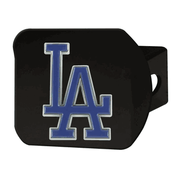 Los Angeles Dodgers Black Metal Hitch Cover - 3D Color Emblem