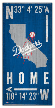 Los Angeles Dodgers Coordinate 6x12 Sign