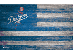 Los Angeles Dodgers Distressed Flag 11x19