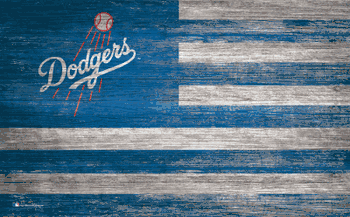 Los Angeles Dodgers Distressed Flag 11x19