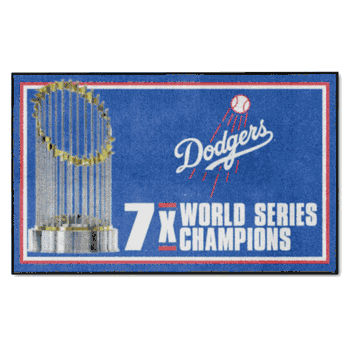 Los Angeles Dodgers Dynasty 4ft. x 6ft. Plush Area Rug